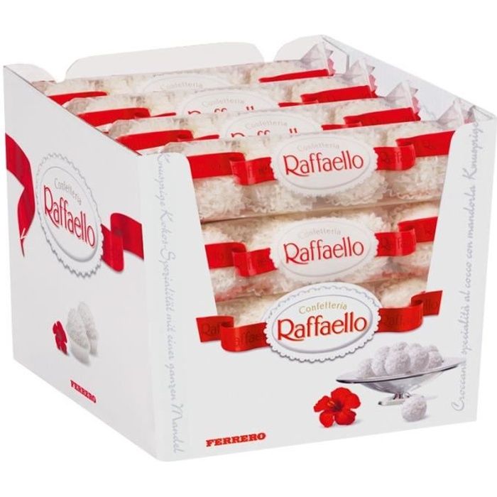 Ferrero Raffaello 4 boules, Praline, 16 paquets
