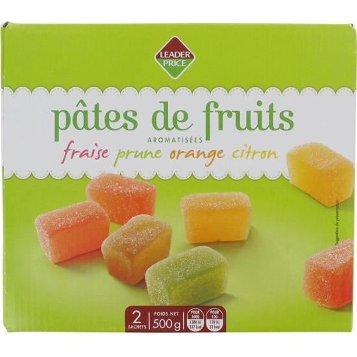 Pâtes de fruits aromatisées - 500g