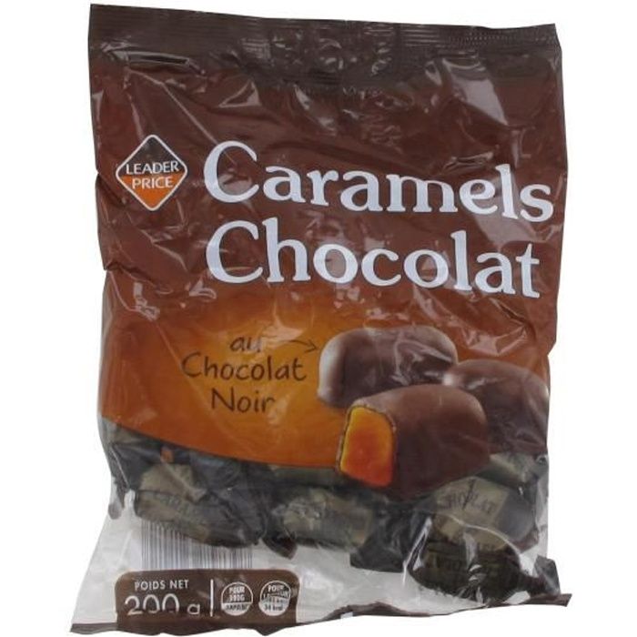 Caramels chocolat au chocolat noir - 200g