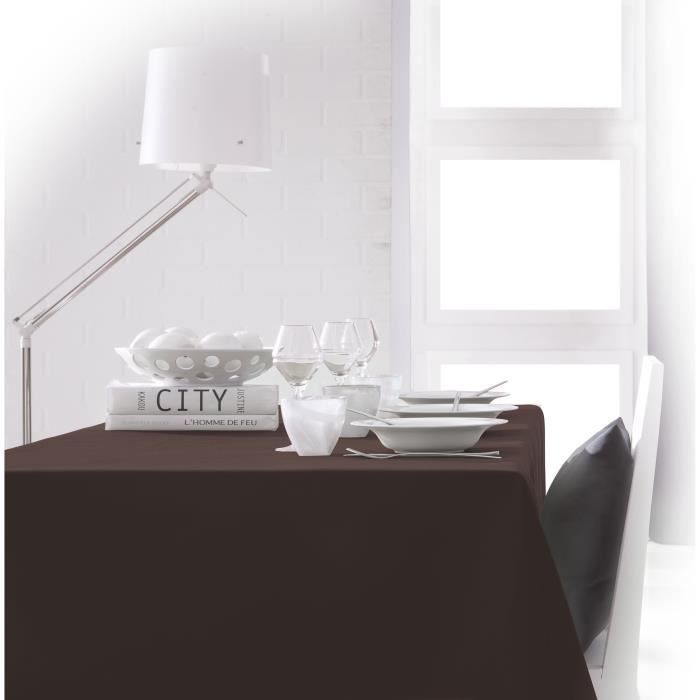 TODAY - Nappe rectangulaire - 150x250 cm - Marron cacao