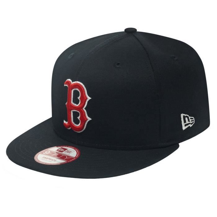 NEW ERA Snapback Boston RED SOX Logo Bleu marine Casquette 9Fifty