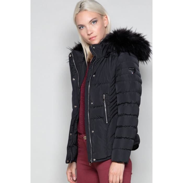 Doudoune à capuche LEONA - Couleur - Black, Taille - XL
