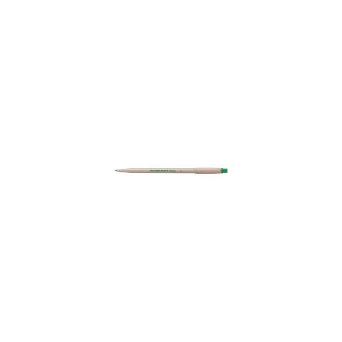 Paper Mate Replay Stylo à bille vert 1 mm moyen avec gomme pack de 12