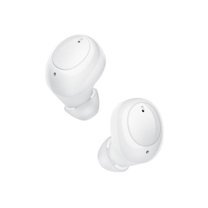 OPPO Enco Buds - Ecouteurs Bluetooth Sans Fil - Protection IP54 - Autonomie 24h avec boîtier - Bluetooth 5.2 - Blanc