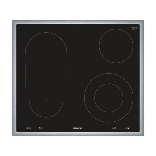Siemens EA645GMA1E, Intégré, Céramique, Verre-céramique, Noir, Acier inoxydable, Toucher, 7100 W