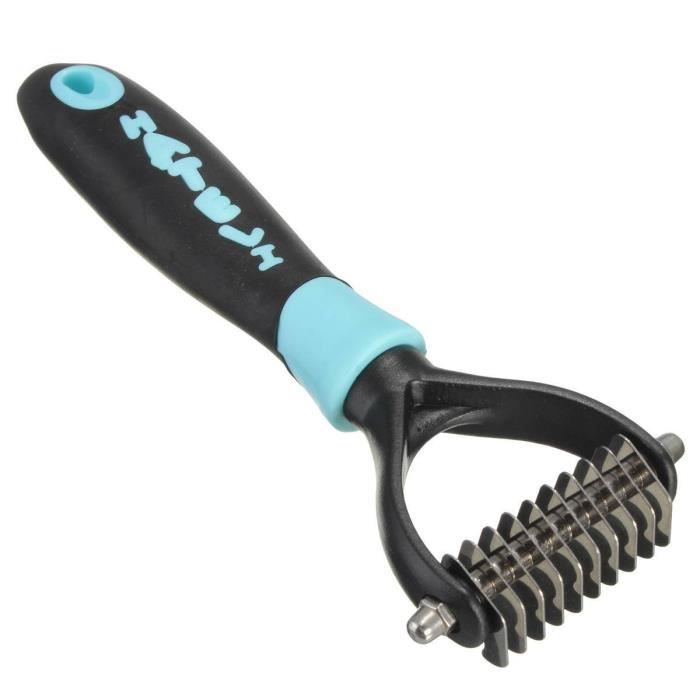 Peigne Rateau Demeloir Brosse Toilettage etrille Nettoyage 10 dents pour Chien Chat Animaux
