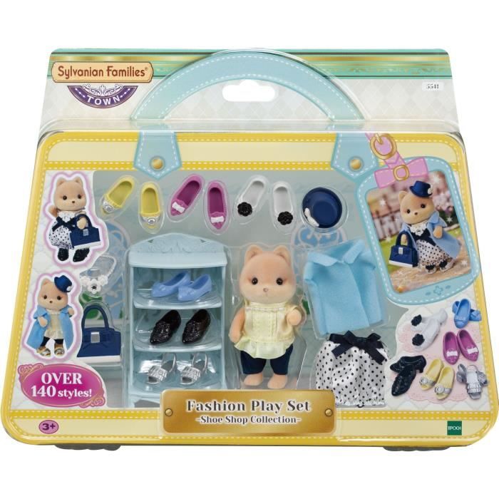 SYLVANIAN FAMILIES La valisette de mode et grande sœur chien caramel Pour Enfant