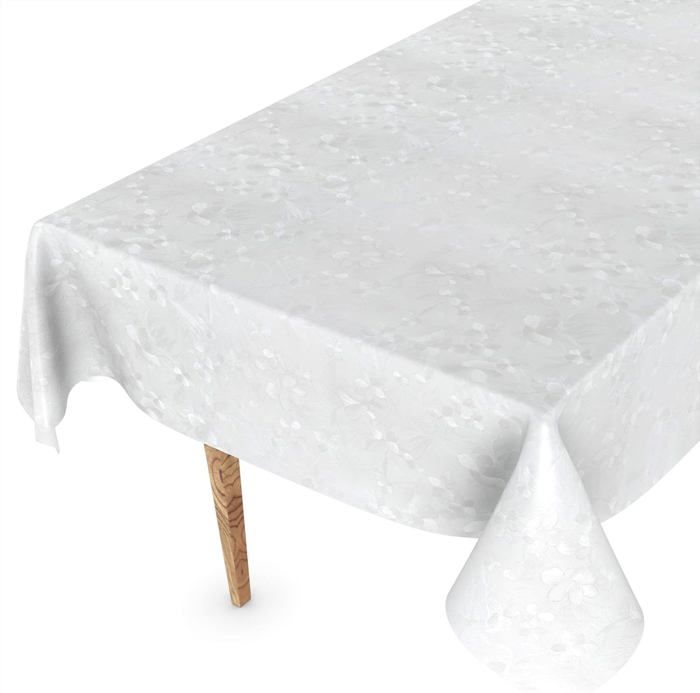 Nappe En Toile Cirée, Lavable, Ovale, Bord Coupé, À Carreaux, Gris, Bois, Facile D'Entretien