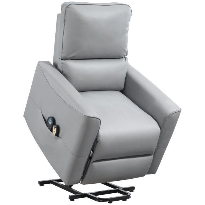 Fauteuil Inclinable Électrique HOMCOM avec Massage 8 Points et Chauffant