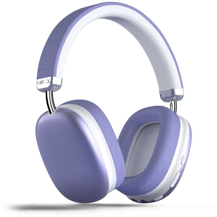 VEATOOL Casque sans Fil Bluetooth 5.3 Égalisation Tri-fréquence Son Stéréo Micro Intégré Autonomie de 40H Violet Lavande