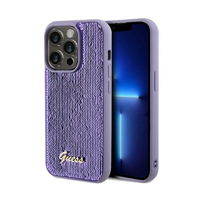 Guess Sequin Script Metal - Coque pour iPhone 13 Pro - vue 1