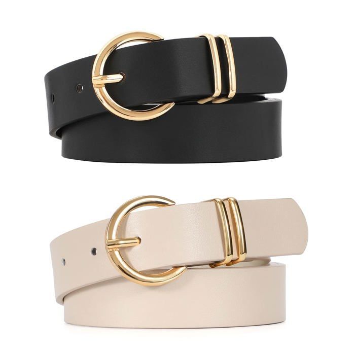 Ceinture classique pour jean - Doré - Femme
