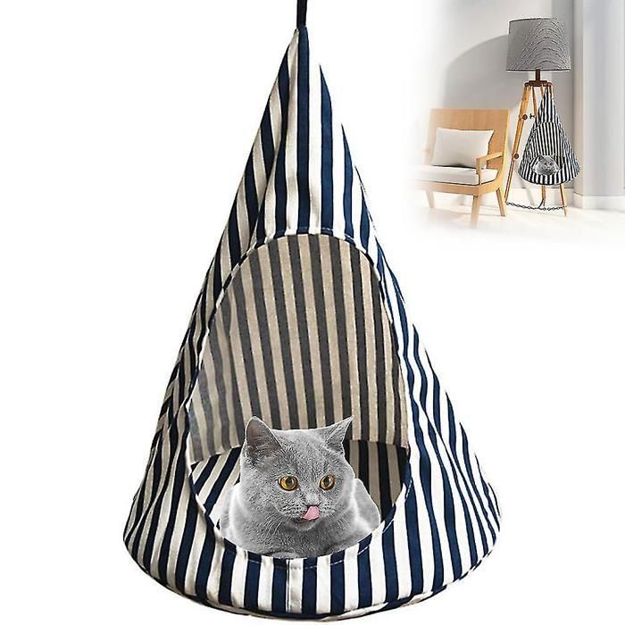 Comparer les prix de Hamac pour chat - Non spécifié - 45x45x56cm - Tissu en lin - Décoratif - Confortable
