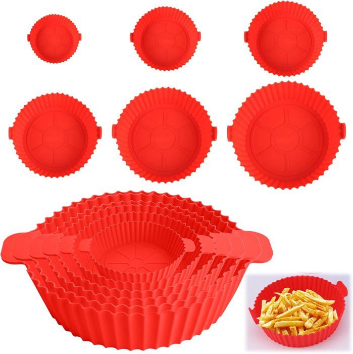 Moule Silicone Air Fryer Accessoire,1 Pièces Moule Silicone Air Fryer