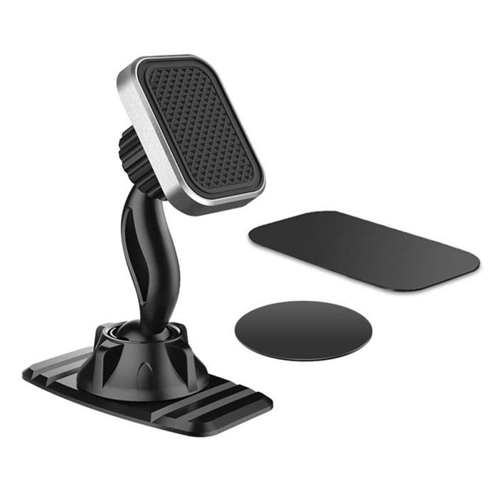 Lot De 3 Supports Téléphone Universels - Design Marbre Noir - Pour Smartphone Et Tablette
