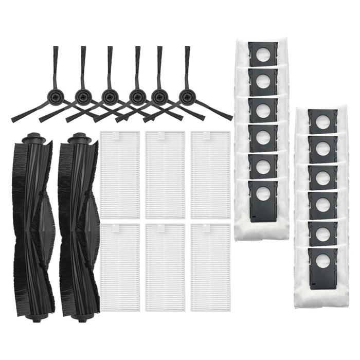 Kit Ricambi Per Eureka J20 E W20 W20 Pro – 12 Pezzi Con Spazzola Principale, Laterali, Filtri E Panni, Per Robot Aspirapolvere