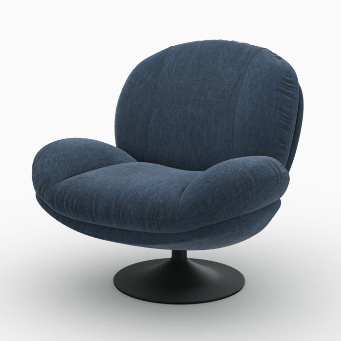 Lot De 2 Fauteuils Scott Côtelé Taupe - Design Moderne Et Cocooning, Dimensions 59x85x55.7 Cm - 6