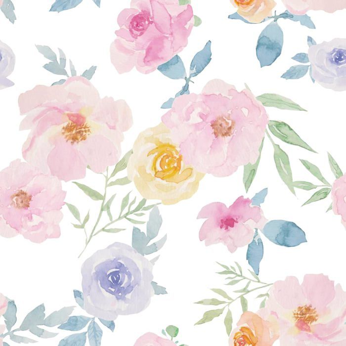 Papier Peint Fleuri Rose Papier Peint Adhesif Mural 44.5cmx200cm Film Adhesif pour Meuble Rouleau Adhesif Decoratif Papier Peint
