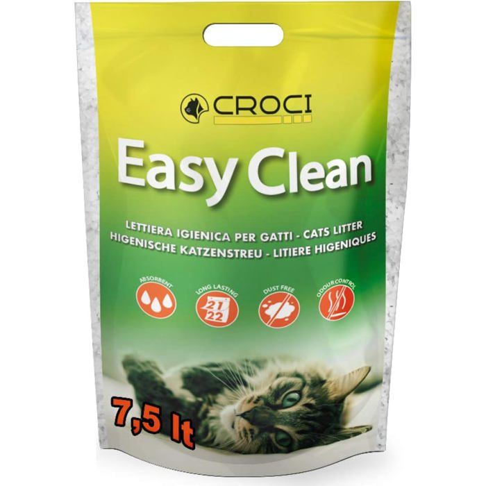 TRAHOO-Litière Easy Clean 3 20 Kg/ 7 5 Lt pour Chat[J48]
