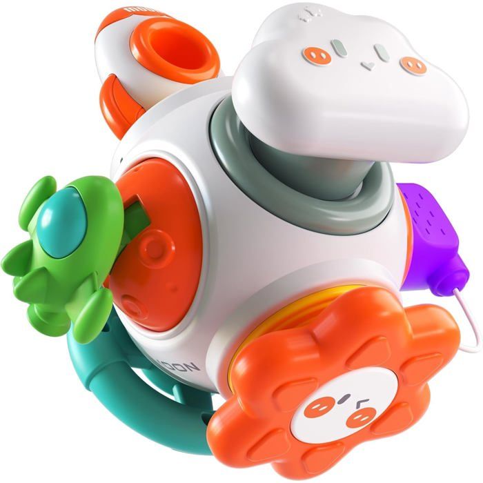 Yitical Cube D'Activité 6-en-1 – Montessori Sensoriel – Bébé 6-18 Mois – Motricité Fine – Cadeau 1 An