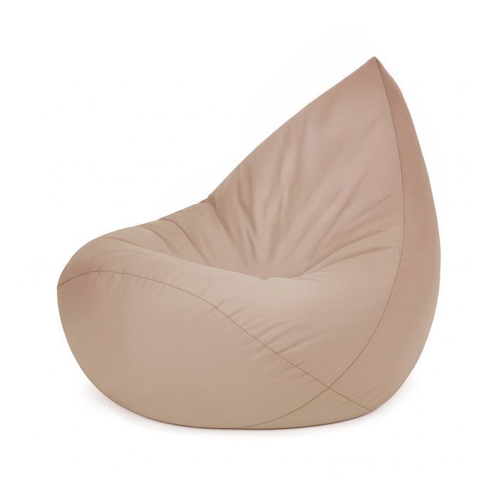Fauteuil Pouf Siège Poire pour Bébé Enfants pour la Chambre dEnfant MISIOO Sako Étanche d’Extérieur Beige 80x85x75 cm