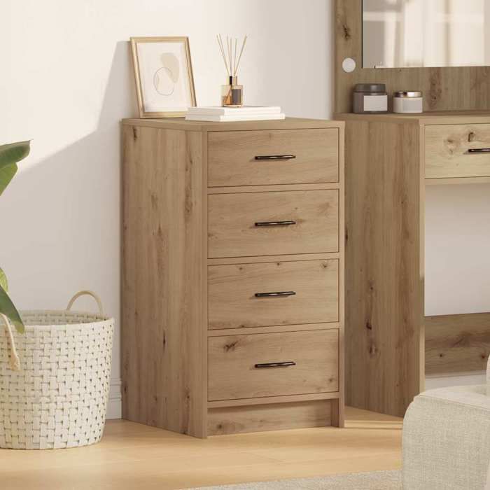 Vaisselier Meuble Rangement - vidaXL - Buffet(1 pc) - bois dingénierie - chêne artisanal - 40 x 41 x 75 cm@mdk36h