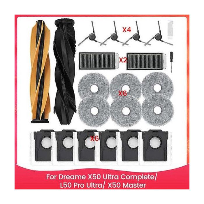 Accessoires pour aspirateur robot Dreame X50 Ultra Complete/ L50 Pro Ultra/ X50 Master kit de pièces de rechange