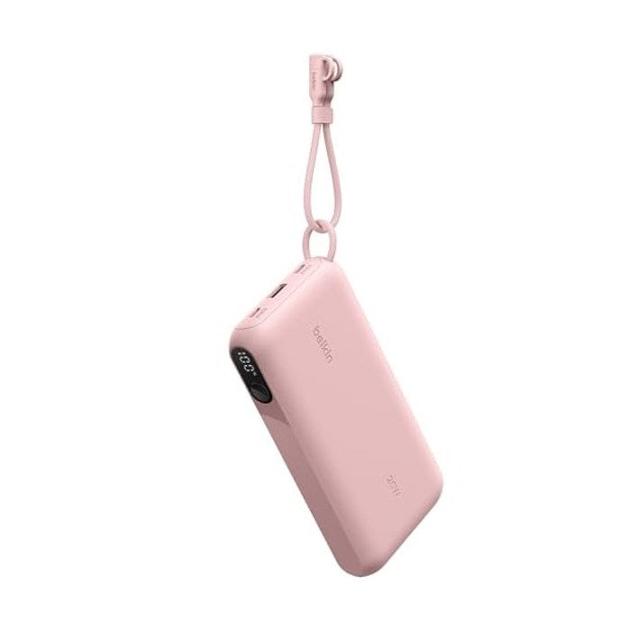 Boost. Charge Batterie Externe 20 000 mAh avec Écran - Rose - Limitée - BPB028hqPK - USB Type A USB Type C - Lithium-polymère