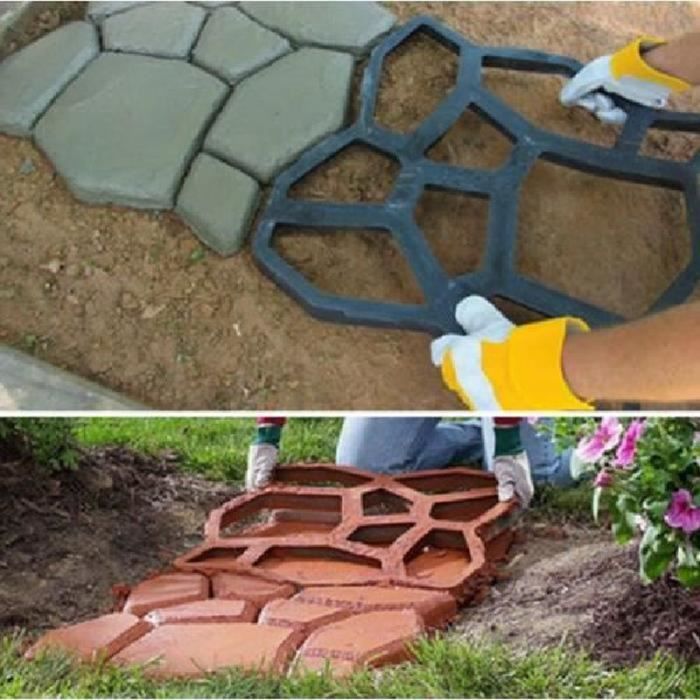 Moule Pour Chemin Terrasse D I Y Moule De Coffrage Pour Paves De