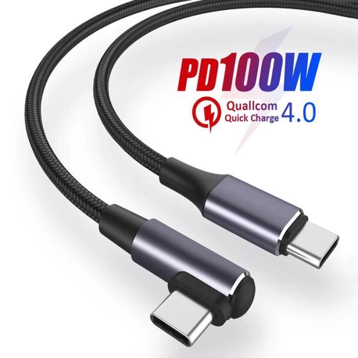 Câble PD100W--Chargeur rapide USB C pour voiture, 3 ports, PD 130W