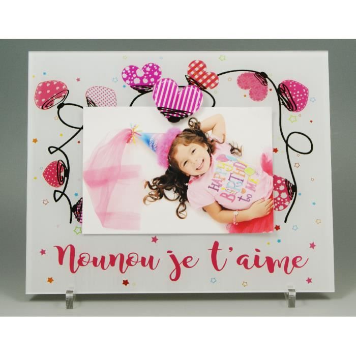 Cadre Photo Aimant Pour Nounou Cadeau Pour La Fete Des Nounous Noel Anniversaire Fin De Contrat Fin D Annee Scolaire Cdiscount Maison