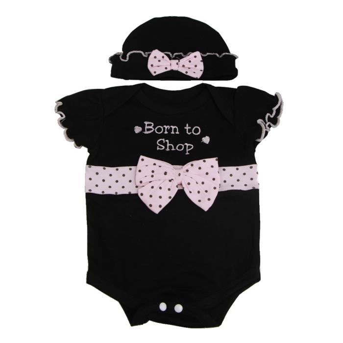 Bowknot Pattern Barboteuses Costume Pour 22 23 Vetements De Poupee Reborn Bebe Fille Cdiscount Jeux Jouets