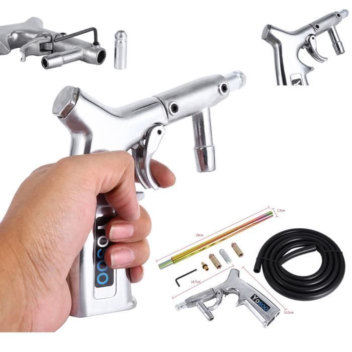 Pistolet De Sablage Pneumatique Kit Avec 4 Buses - Pression 4-8 Bars, Raccord 1/4" | Pour Nettoyage Rouille, Peinture, Surfaces Métal - 5