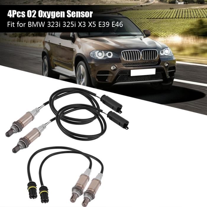 4Pcs Capteur d'oxygène Sonde d'oxygène en amont et en aval pour BMW 323i 325i X3 X5 E39 E46