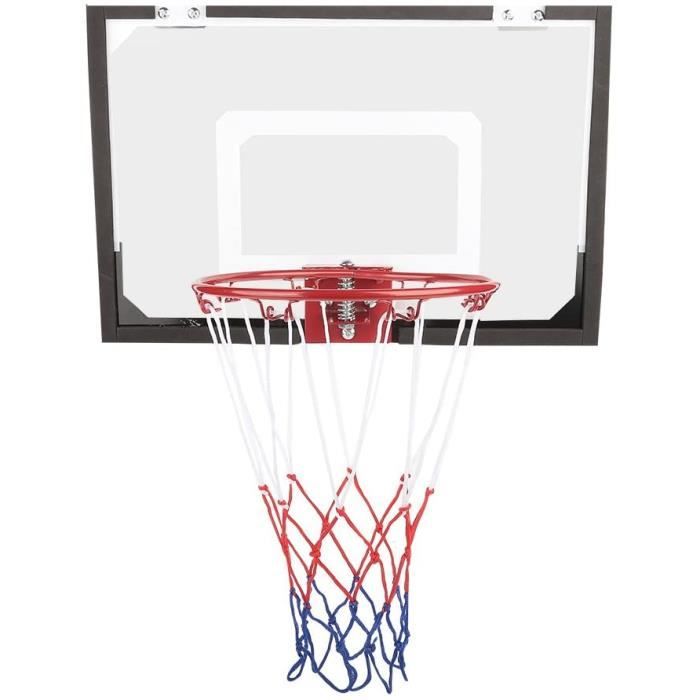 BMOT Panier de basket Avec 3 boules Avec pompe et cadre de basketball Jeux de basketball