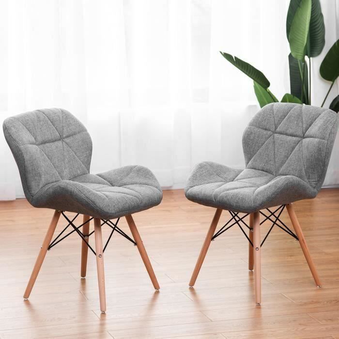 Lot De 2 Chaise Salle A Manger Chaises De Cuisine Rembourree