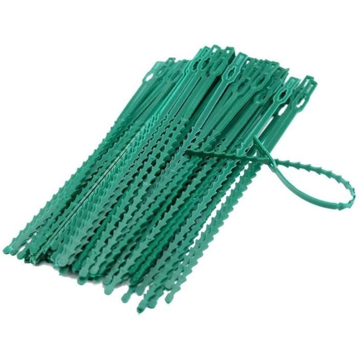 Lot de 90 clips pour plantes grimpantes - Pour tomates, roses, concombres et autres - Pour plantes grimpantes - Avec 30 attaches - Jardin