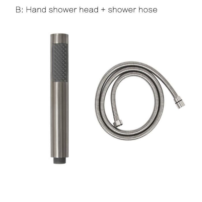 Tuyau flexible de douche d'acier inoxydable à haute pression noir mat de  1.5m Accessoire de salle de bains-CHD - Cdiscount Bricolage