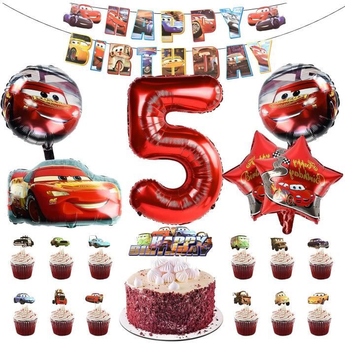 Ballon voiture de course anniversaire - Ballons Riviera
