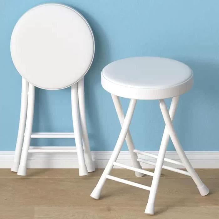 Tabouret Pliant Robuste Tabouret Camping OPLIY Pliable - Portable 34.3cm Bleu Capacité 145kg Tabouret Pêche Randonnée Plage
