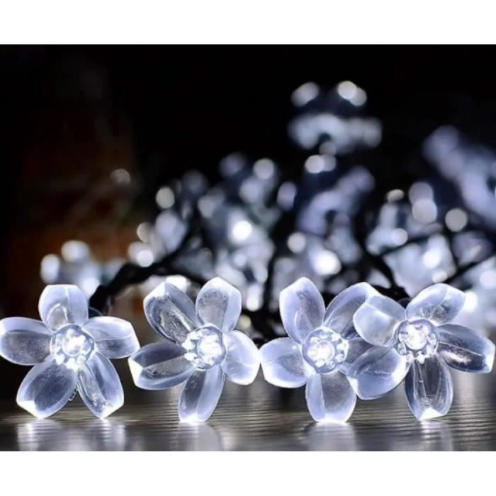Guirlande Lumineuse Fleurs De Cerisier - 2.3m, 144 LEDs - Télécommande & Minuterie - Décoration Murale Chambre