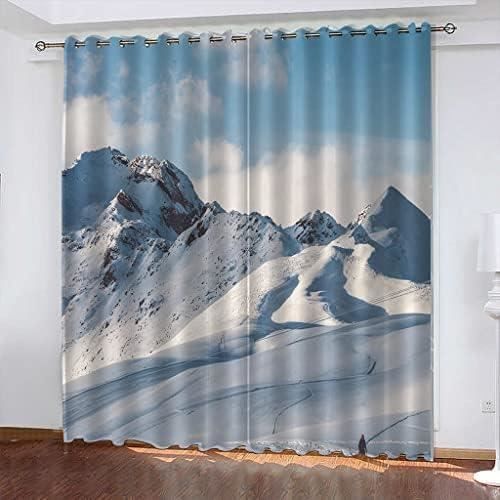 GSKOQD Rideau Occultant Thermique Isolant Anti Froid À Oeillets 170X200Cm Lot De 2 Rideaux Draperies Intérieurs Décoration De Fenêtre pour Salon Cuisine Chambre Enfant Adulte 3D Formes Géométriques