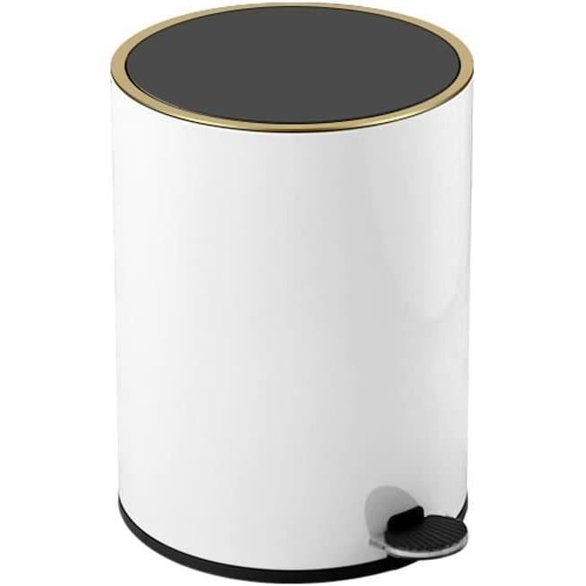 Poubelle Design Bois Gris - Corbeille à Papier Pour Bureau, Cuisine, Salle De Bain, Capacité Moyenne