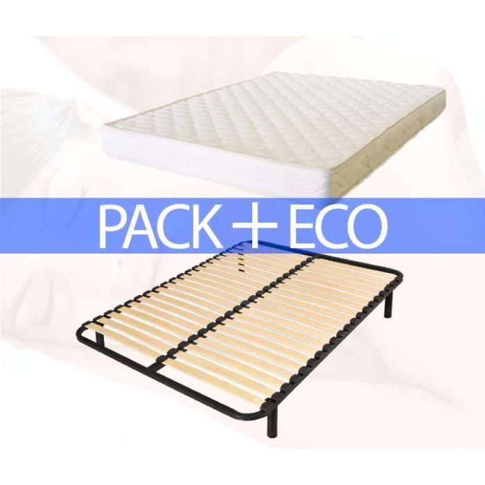 Lit 1 Personne 90x190 Sommier Matelas 4 Pieds Achat Vente