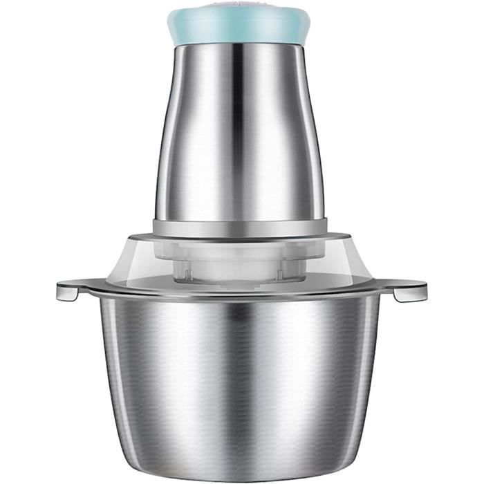 Hachoir à Viande Manuel – Lame Inox, Base Ventouse – Pour Viande, Légumes, Fruits, Noix – Idéal Boulettes, Salades, Aliments Bébé