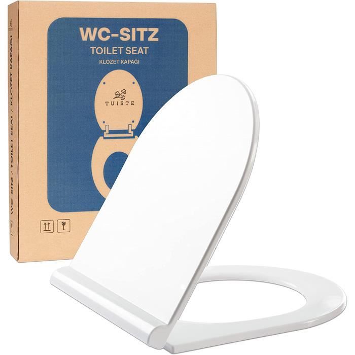 Abattant WC Mécanisme de fermeture en douceur Forme D Duroplast - Abattant  WC antibactérien amovible Abattant WC Abattant WC | Charnières en acier