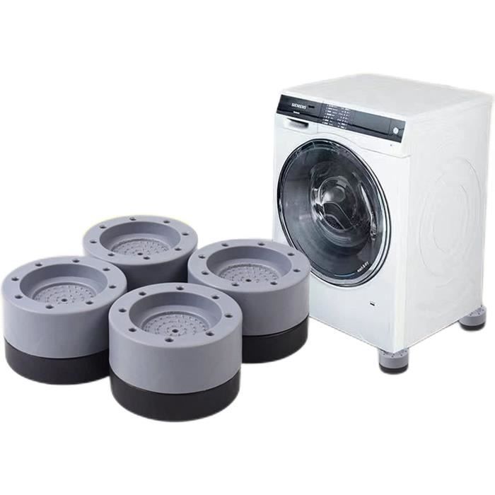 4 Patins Anti-vibration Silicone Pour Machine à Laver - Diam. 62 Mm, Réduction Bruit Et Stabilité