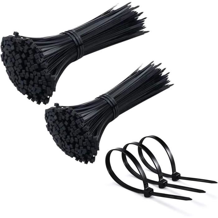 100 Colliers De Serrage Nylon - 100mm & 150mm X 1.9mm - Pour Câbles Et Organisation