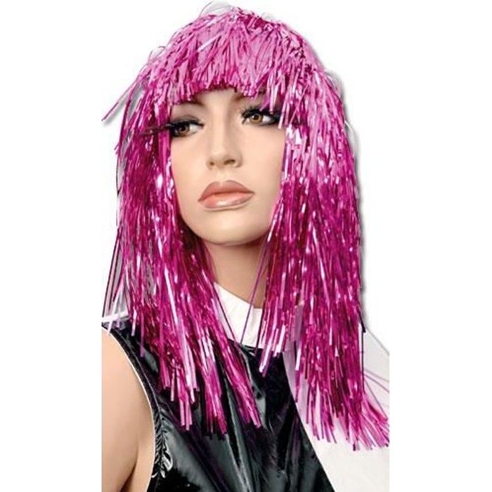 perruque disco rose