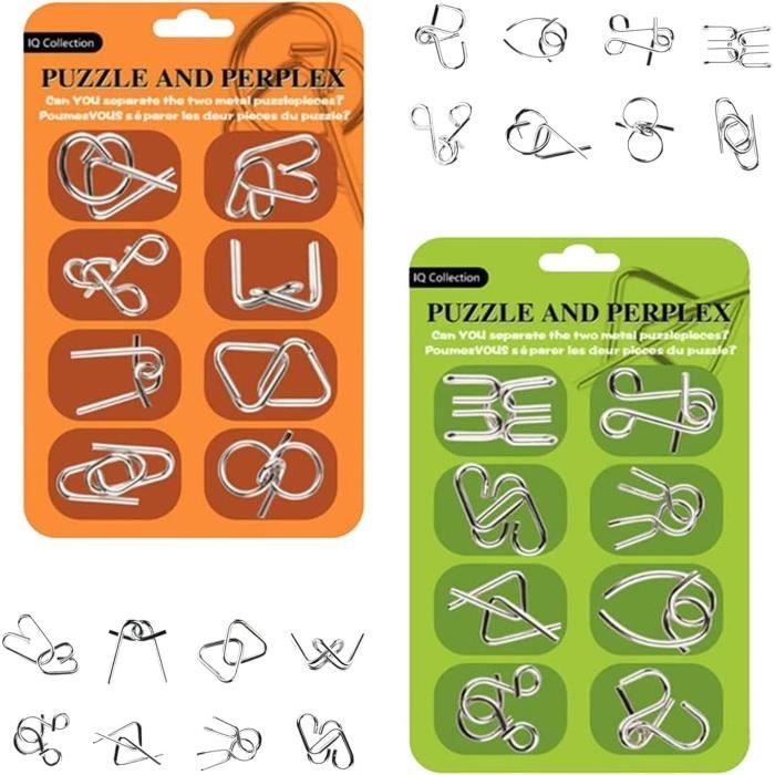 Set De 5 Casse-têtes En Métal RoseFlower – Puzzle Adulte Difficile – Jeu éducatif Pour Enfants Et Adultes